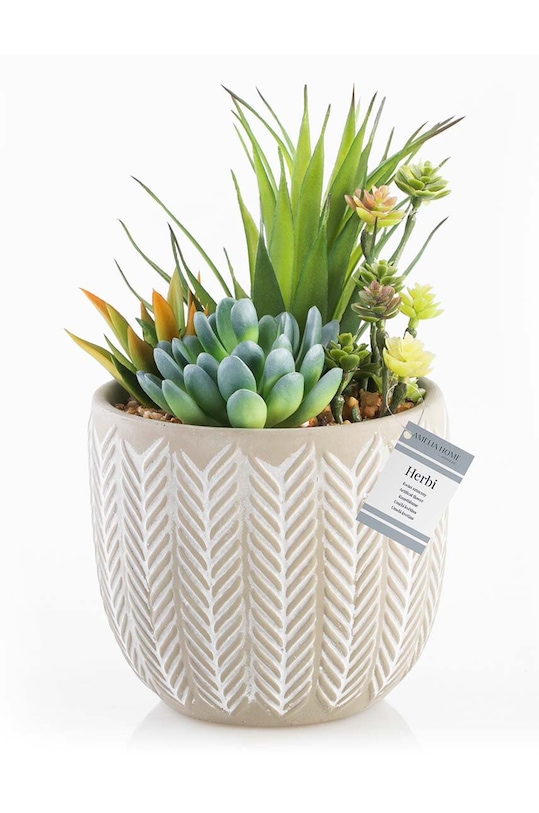 Umelá rastlina v kvetináči viacfarebná 4251838545614