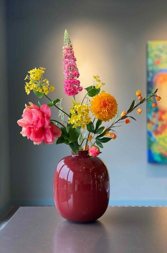Pip Studio vaza decorativa Dark Red 51102066 burgundia AA00