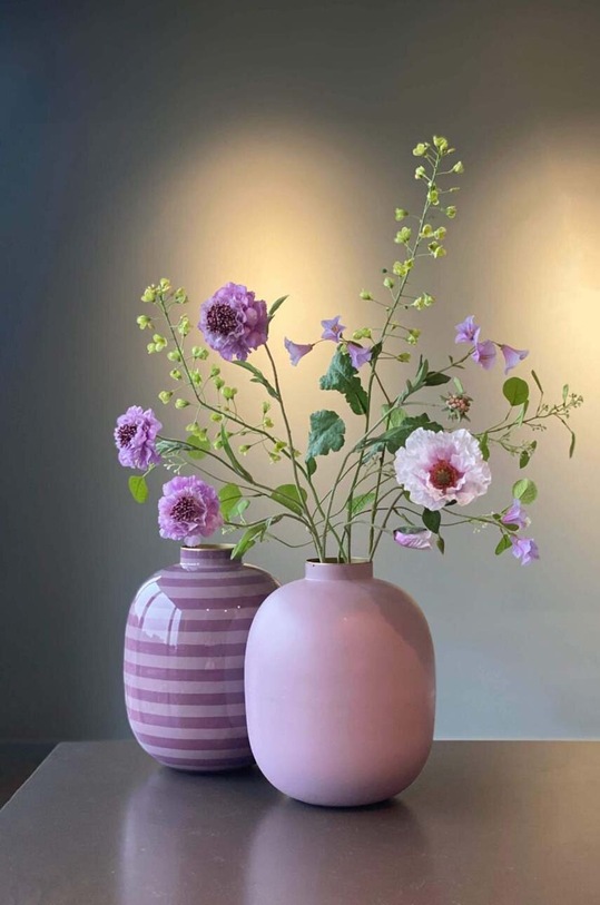 Ukrasna vaza Pip Studio Stripes Lilac šarena 51102077
