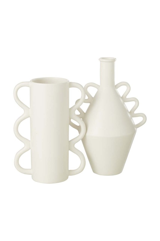 J-Line vaza decorativa Wavy 40090 alb AA00