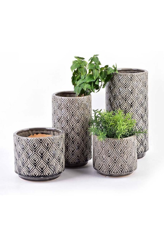 Affek Design osłonka na doniczkę Tamani Grey HTTS4333 szary AA00