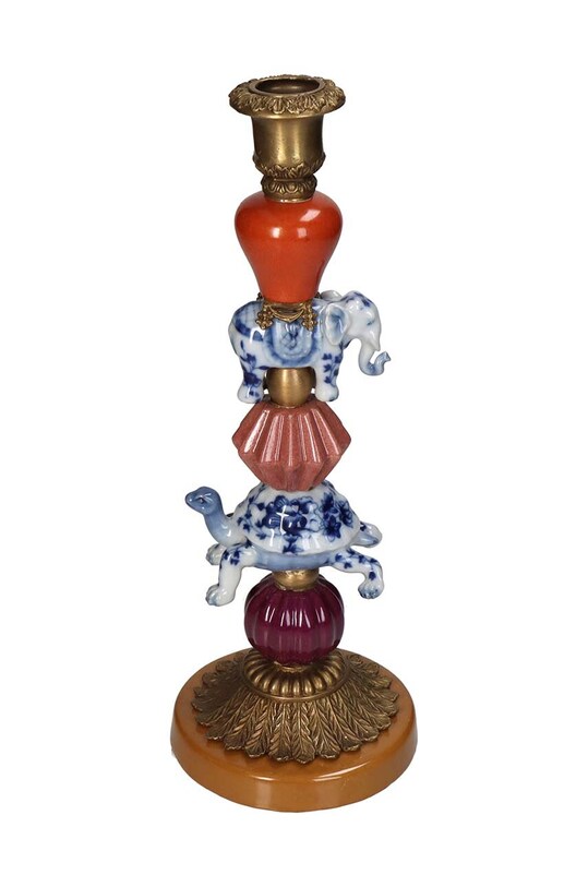 Dekorativen svečnik home & lifestyle pisana KAL.2258