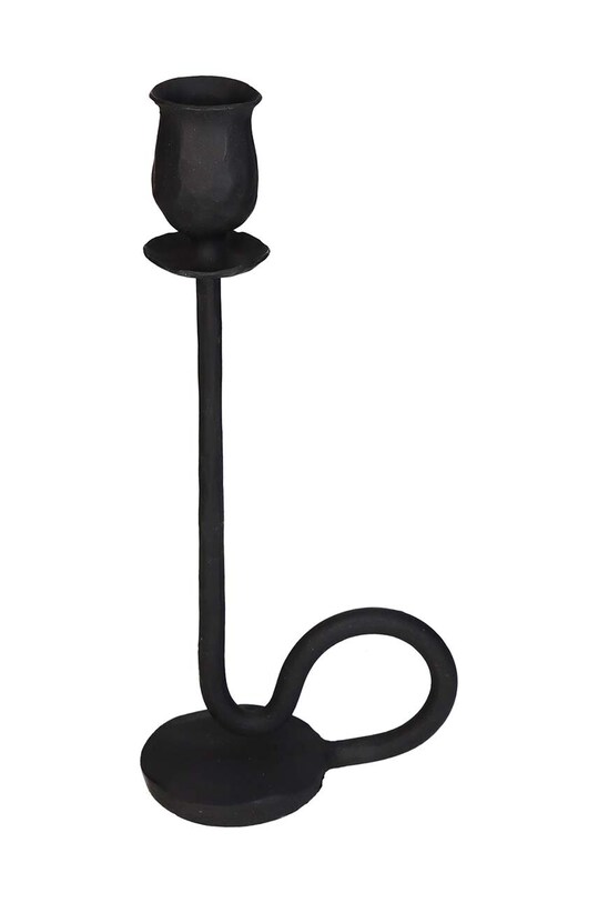 Декоративный подсвечник чёрный KAL.2444