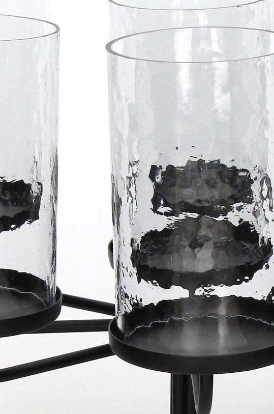 Декоративний свічник чорний KAL.2886