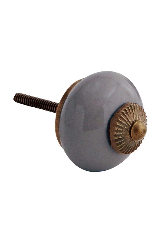 Πόμολο Madam Stoltz Stoneware γκρί TA5026