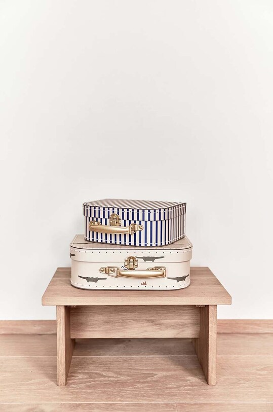 Sada úložných krabíc OYOY Mini Suitcase Crocodile & Stripes 2-pak M107570 viacfarebná AA00