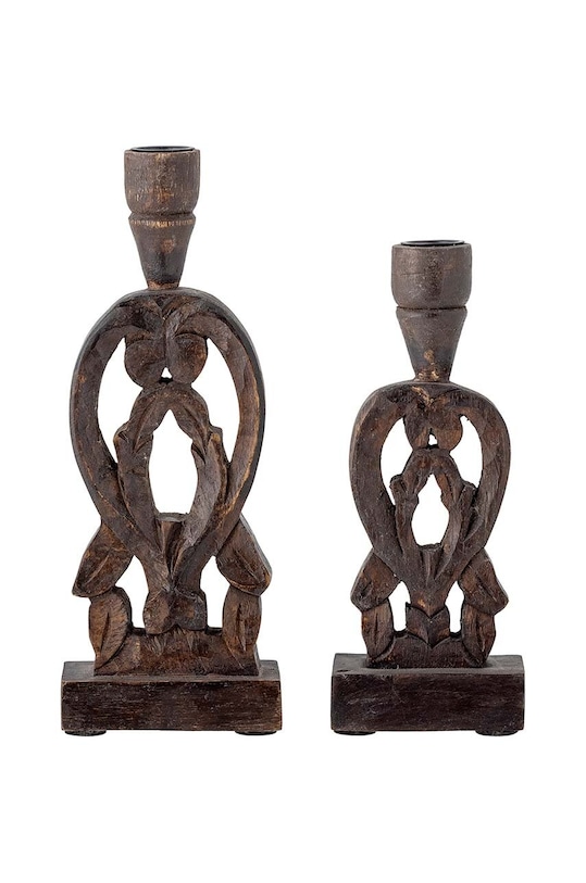 Dekoračné svietniky Bloomingville Bernie 2-pak čierna 82066103