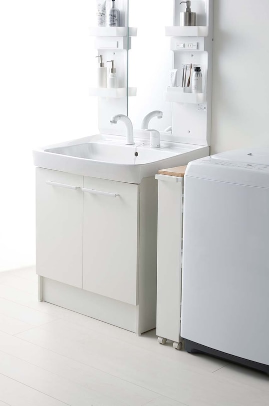 Βιβλιοθήκη με ρόδες Yamazaki Tower 3627 λευκό AA00