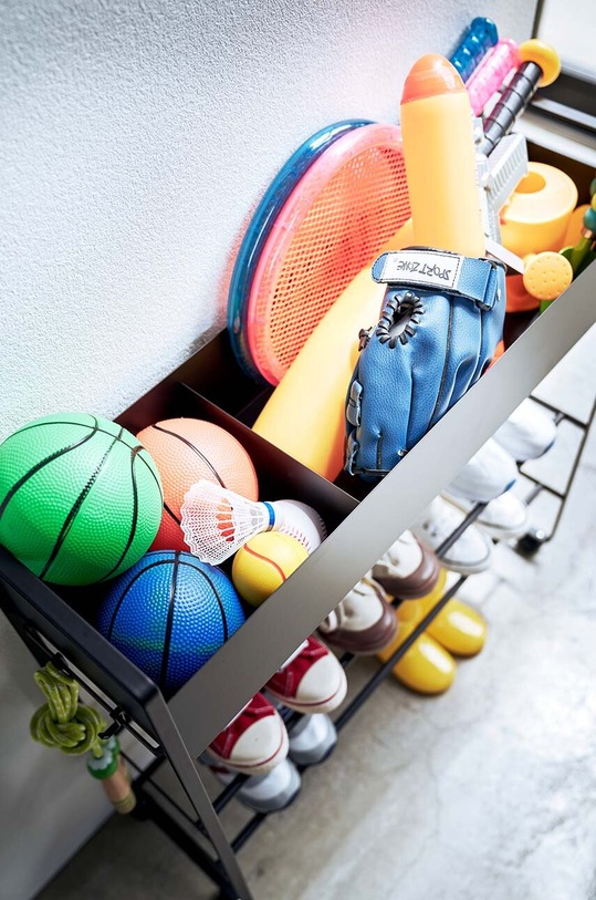 Yamazaki mobilny wózek do przechowywania Tower czarny 5279