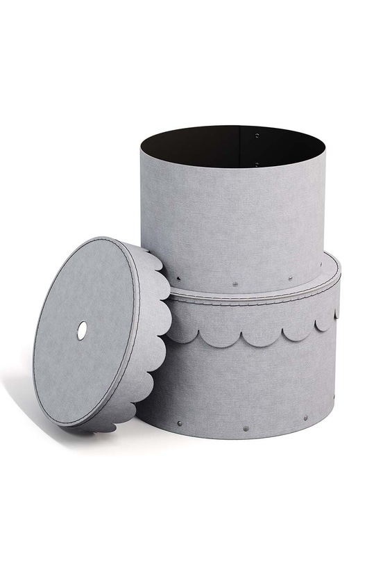 Salon i sypialnia Bigso Box of Sweden zestaw pudełek do przechowywania 9882C6206 szary