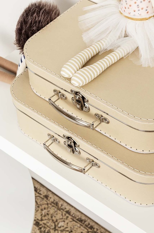 Σετ κουτιών αποθήκευσης Bigso Box of Sweden Childrens Suitcase 2-pack 503250233H003 μπεζ