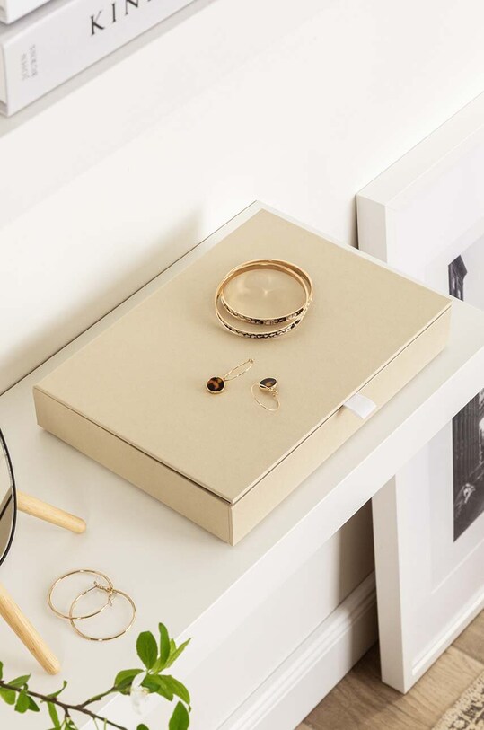 Bigso Box of Sweden pudełko na biżuterię Precious B 108B50201TAB001 beżowy