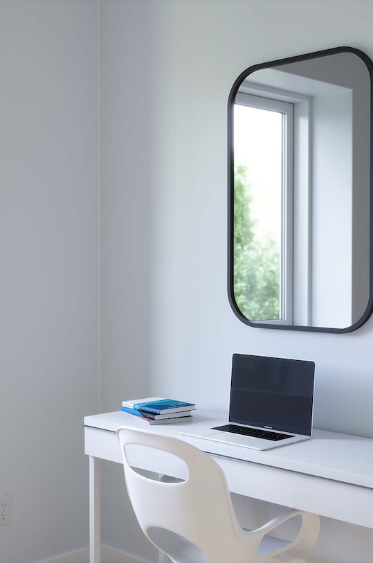 Umbra fali tükör Hub Rectangle 1014801.040 fekete