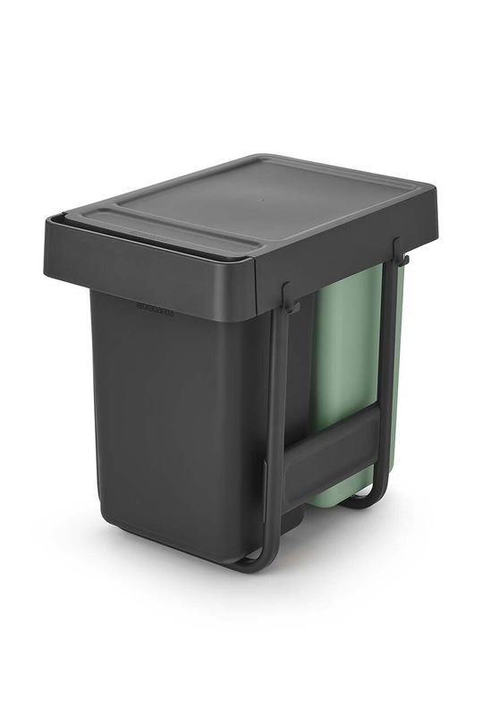 Kanta za otpatke na izvlačenje za kuhinjski ormarić Brabantia Sort&Go 2x15L siva 232503
