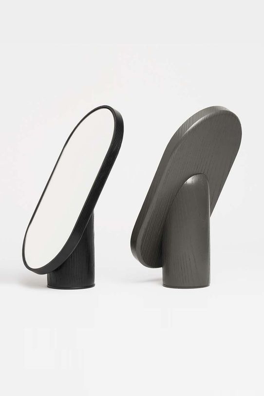 Tre Product oglinda in picioare ClearVision Woodturn negru WM78WB