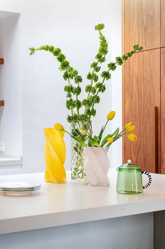 Dekorativní váza &k amsterdam 2896.04 žlutá AA00