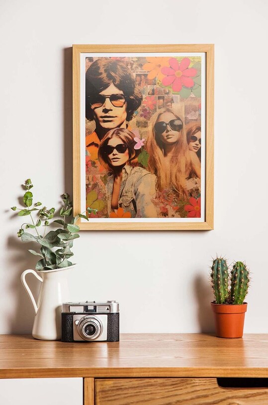 Графика на акриловом стекле a.i art HARTMAN 60's Collages 08, 30 x 40 cm KB1375HAR.60SCOLLA08 мультиколор AA00
