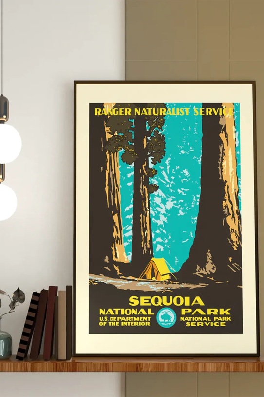 Salon i sypialnia PLAKAT dekoracja ścienna Sequoia 30 x 40 cm KB1208PLAKSEQUOIA multicolor