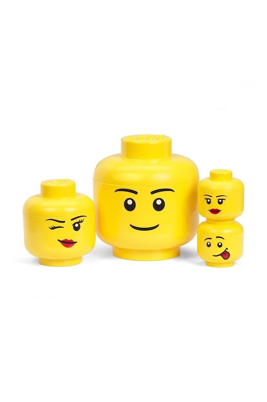 Контейнер для зберігання Lego Storage Head L 40320804 жовтий AA00