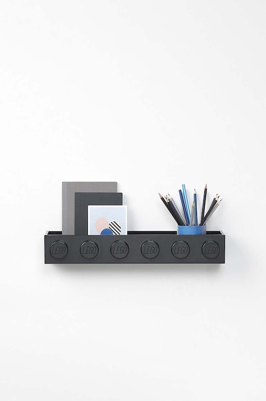 Závěsná police Lego 41121733 černá AA00