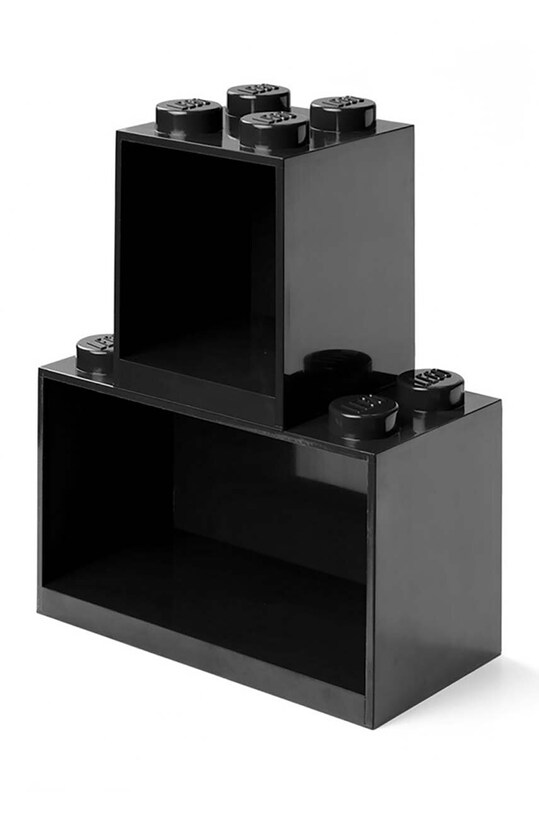 Sada nástenných políc Lego 2-pak 41171733 čierna AA00