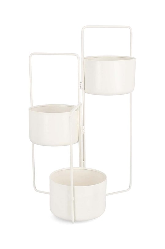 Bizzotto un set de capace pentru ghivece cu cadru Keyra 3-pack alb 0722916