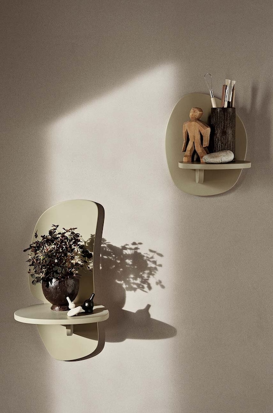 Κρεμαστό ράφι ferm LIVING Pilu Shelf S μπεζ 1104268906