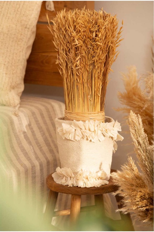 Calma House suport de ghiveci Guru 32 x 20 cm bej GURU.32.CRU