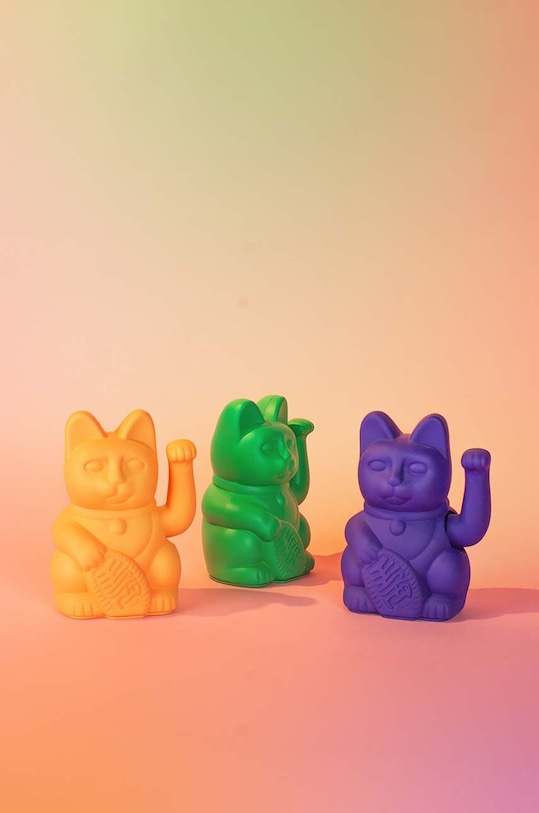 Living și dormitor Donkey decorație Lucky Cat 330622 portocaliu