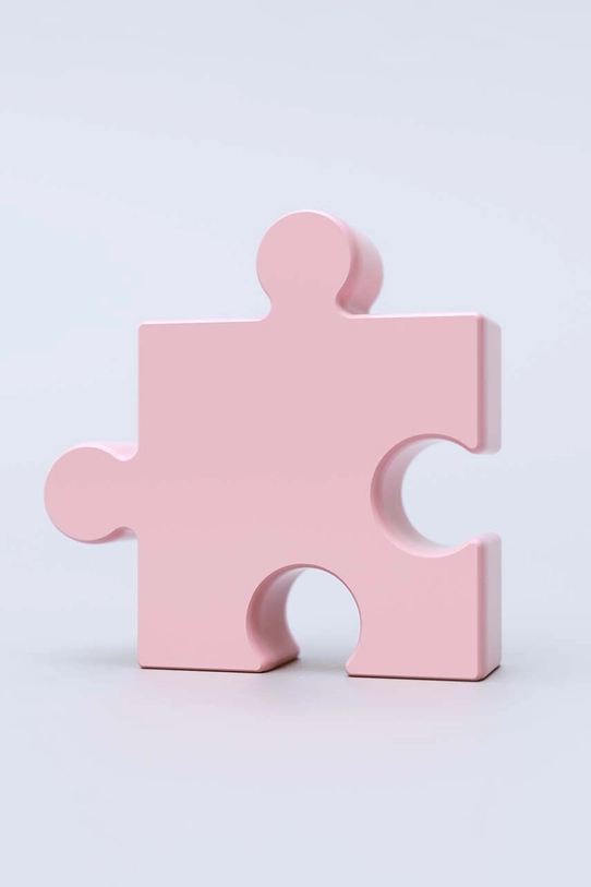 Fluid Market wazon Pink Puzzle Vase różowy AAVSEPUZZLEPINK