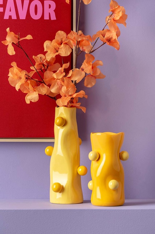 Present Time wazon dekoracyjny Bola żółty PT4178BY