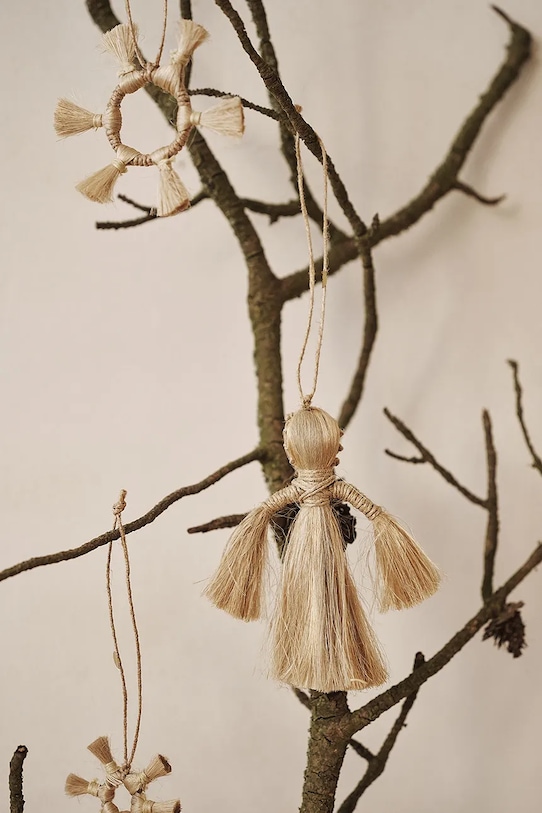 Декоративна висулка ferm LIVING Wing Angels (2 броя) 1104264616 бежов AA00