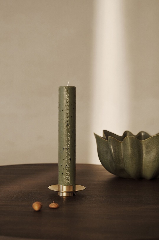 Adventní svíčka ferm LIVING Mura Advent Candle 1104270020 zelená AA00