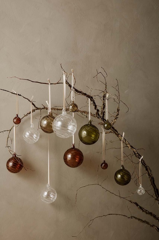 Лайфстайл Комплект играчки за елха ferm LIVING Twirl Ornaments (4 броя) 1104264554 многоцветен