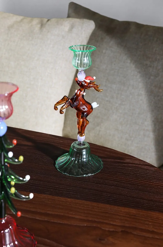 &k amsterdam świecznik dekoracyjny merry reindeer 2186.02 multicolor AA00