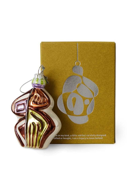 Hkliving glob de colecție pentru pomul de crăciun Anatomic Oval multicolor APH7006