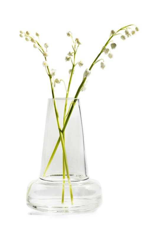 Holmegaard dekor váza Flora Vase 4340841 áttetsző AA00