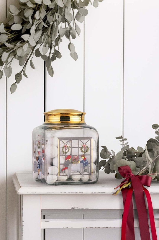 Holmegaard pojemnik z pokrywką Christmas Biscuit Jar 4800563 multicolor