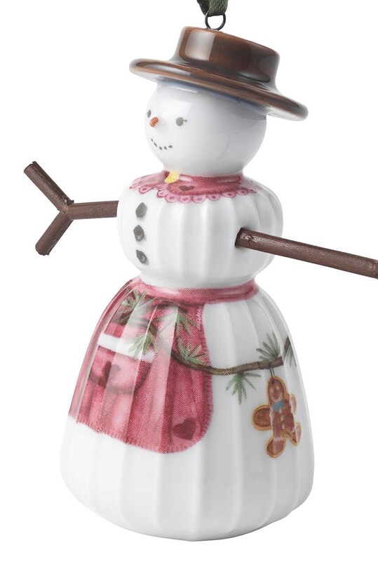 Лайфстайл Декоративна підвіска Kähler Christmas Snowwoman 693600 барвистий