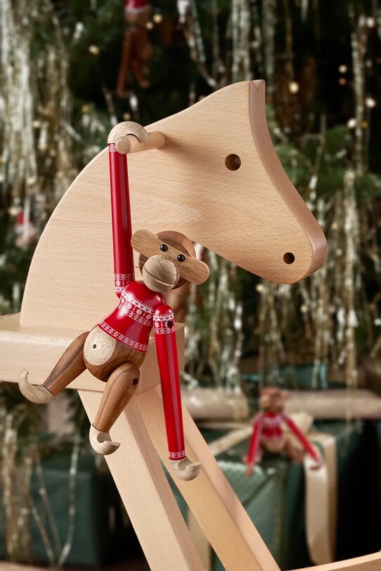 Декоративная фигурка Kay Bojesen Monkey Christmas Jumper 2024 S 39571