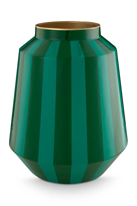 Ukrasna vaza Pip Studio Metal Stripes Green zelena 51.102.084