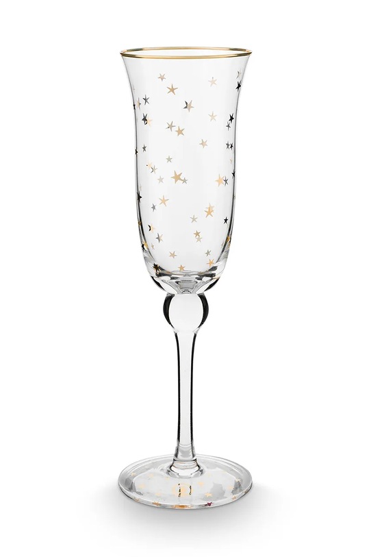 Комплект чаши за шампанско Pip Studio Stars Gold 220 ml (6 броя) прозрачен 51.131.059