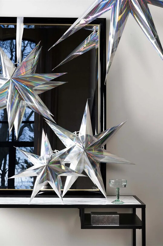 Новогодняя декорация vtwonen Star Paper Iridescence мультиколор 52099253