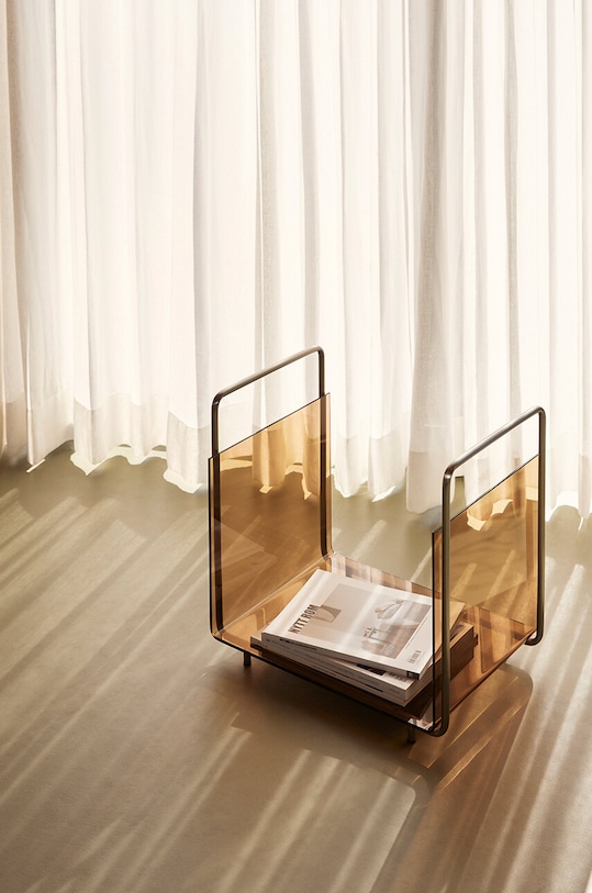 Гостиная и спальня Газетница Hübsch Echo 021421 коричневый