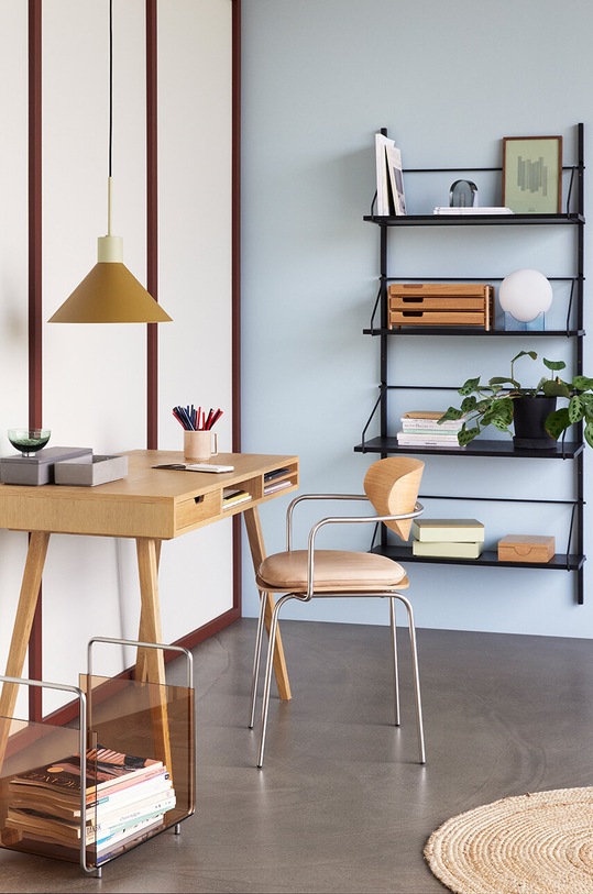 Газетница Hübsch Echo 021421 коричневый