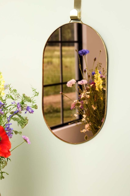 Nástěnné zrcadlo Hübsch View 151107 růžová AA00