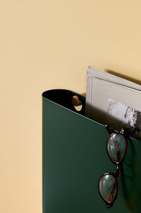 Držák na noviny Hübsch Orderly tyrkysová 940603