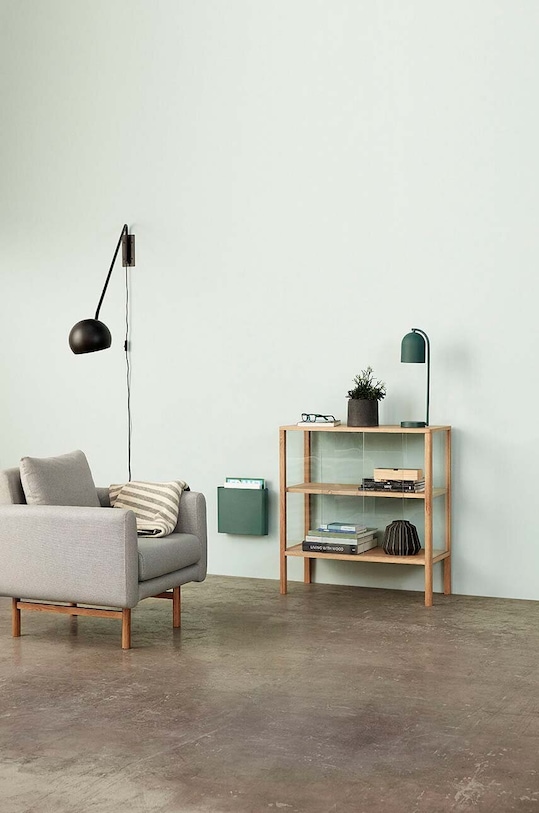 Držák na noviny Hübsch Orderly 940603 tyrkysová