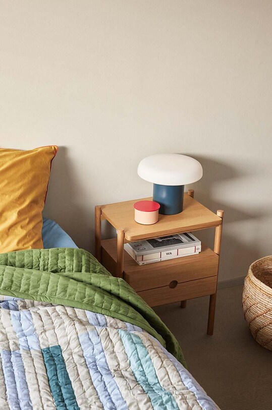 Δοχείο με καπάκι Hübsch District ροζ 991705