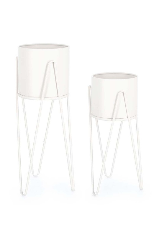 Комплект капаци за саксии с рамки Bizzotto Madelyn (2 броя) 723945 бял AA00